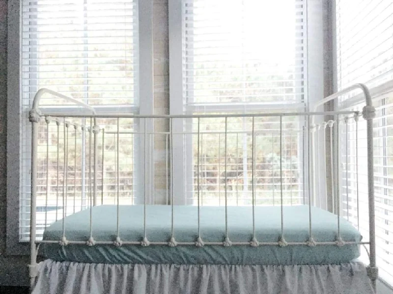 Thermal - Regulating Bamboo Sheets for All - Season ComfortMist Fitted Crib Sheet