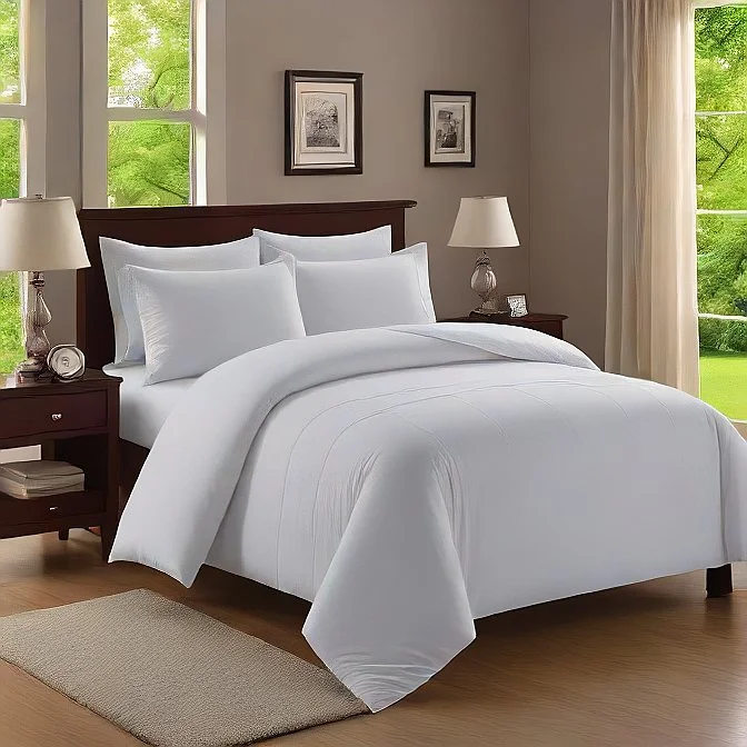 Duvet covers to pair with down comforters for maximum warmthWhite Duvet Cover Set 3-Pieces Egyptian Cotton 1000TC