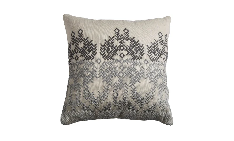 Round Pillows for Boho-Style InteriorsStitched Cotton and Jute Pillow