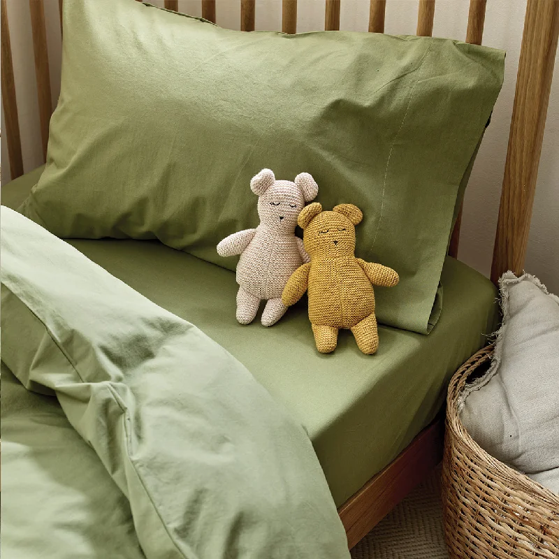 Quilted Cotton Sheets for a Warm and Inviting BedPear Kids Cotton Fitted Sheet