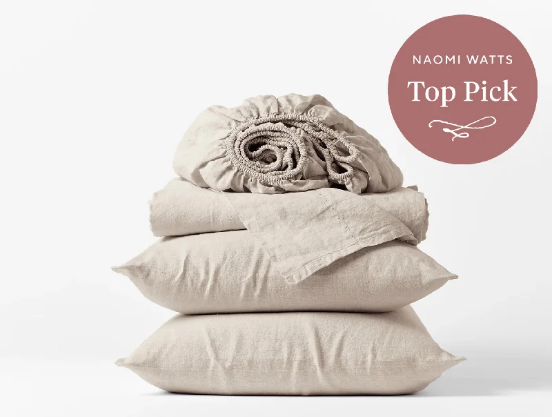 Flat Sheets with a High - Quality Finish for a Luxurious LookOrganic Relaxed Linen Sheet Set Flat Sheets with a High - Quality Finish for a Luxurious LookOrganic Relaxed Linen Sheet Set