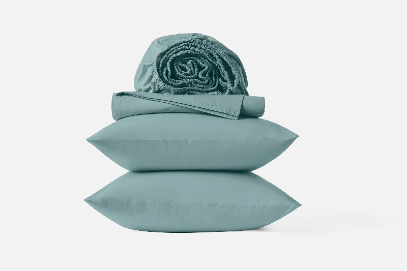 Quilted Cotton Sheets for a Warm and Inviting BedRefined Organic Percale Sheet Set