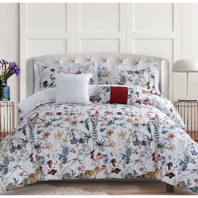 Duck down comforters with a softer feel and good warmth retentionAmalfi 5-piece 300 Thread Count Cotton Oversized Comforter Set Duck down comforters with a softer feel and good warmth retentionAmalfi 5-piece 300 Thread Count Cotton Oversized Comforter Set