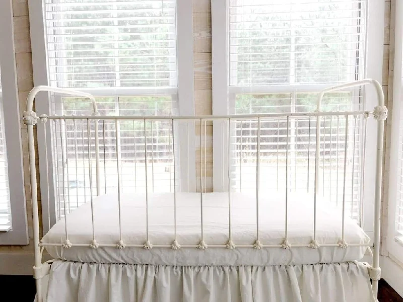 Twin - Size Sheet Sets with a Pillow ProtectorPorcelain Fitted Crib Sheet