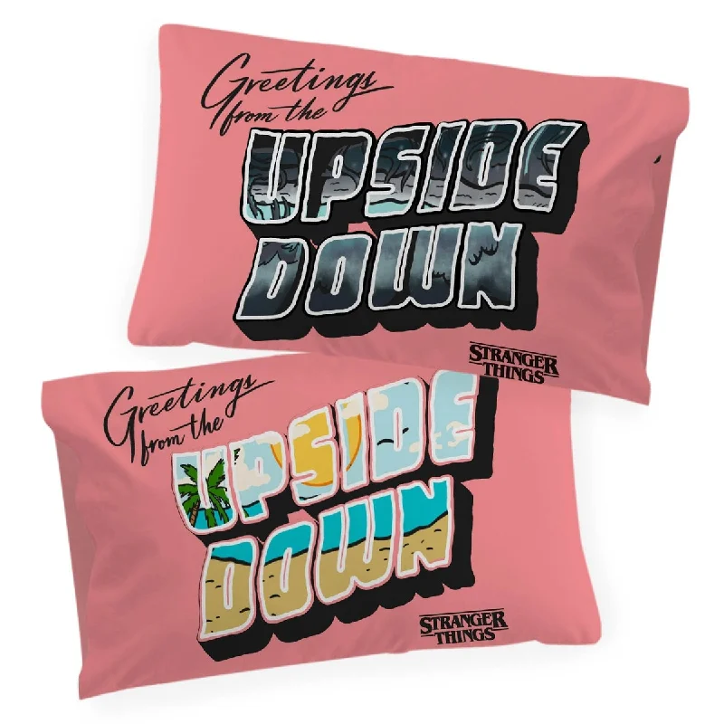 Fitted Sheets with Reinforced Corners for Long - Lasting UseStranger Things Greetings From The Upside Down 1 Pack Pillowcase Fitted Sheets with Reinforced Corners for Long - Lasting UseStranger Things Greetings From The Upside Down 1 Pack Pillowcase