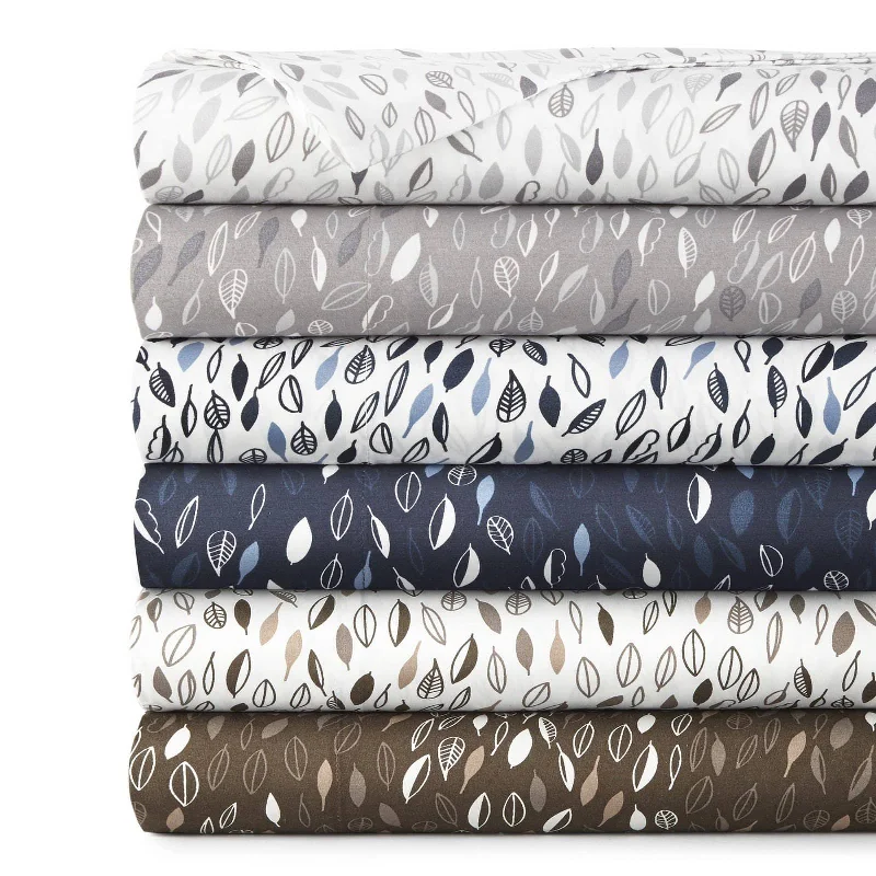 Moisture - Wicking Cotton Sheets for a Dry and Comfortable SleepBotanical Leaves Sheet Set Moisture - Wicking Cotton Sheets for a Dry and Comfortable SleepBotanical Leaves Sheet Set