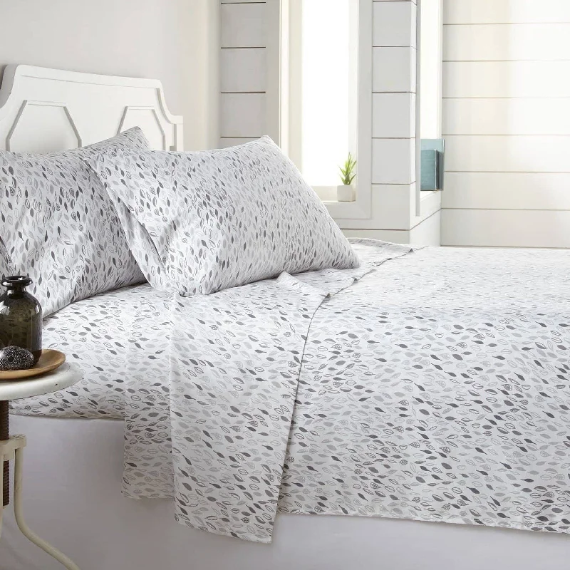 Botanical Forest White and Grey