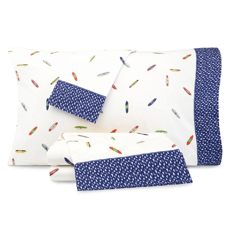 Moisture - Wicking Cotton Sheets for a Dry and Comfortable SleepNautica Kids Surfboards Cotton-Rich Sheet Set Moisture - Wicking Cotton Sheets for a Dry and Comfortable SleepNautica Kids Surfboards Cotton-Rich Sheet Set