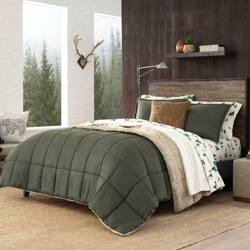 King - size comforters to fit large king - sized beds perfectlyEddie Bauer Sherwood Faux Suede Textured Comforter & Sham Set King - size comforters to fit large king - sized beds perfectlyEddie Bauer Sherwood Faux Suede Textured Comforter & Sham Set