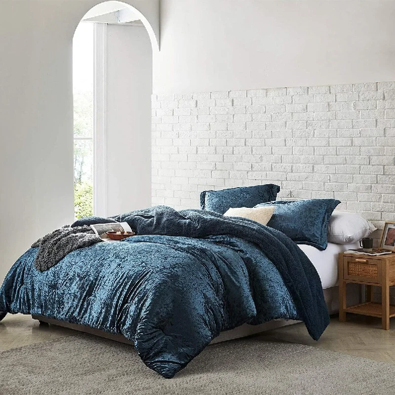 King - size comforters to fit large king - sized beds perfectlyVelvet Crush - Coma Inducer Oversized Comforter Set - Champagne Navy King - size comforters to fit large king - sized beds perfectlyVelvet Crush - Coma Inducer Oversized Comforter Set - Champagne Navy