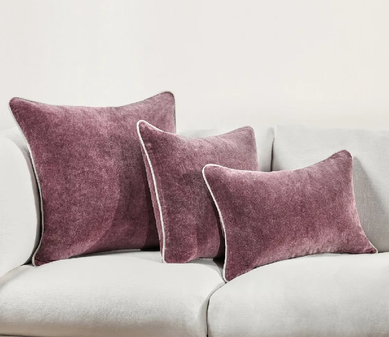 Down Alternative Pillows for Ethical ChoicesVilla by Classic Home Heirloom Velvet Sangria Red Throw Pillow Down Alternative Pillows for Ethical ChoicesVilla by Classic Home Heirloom Velvet Sangria Red Throw Pillow