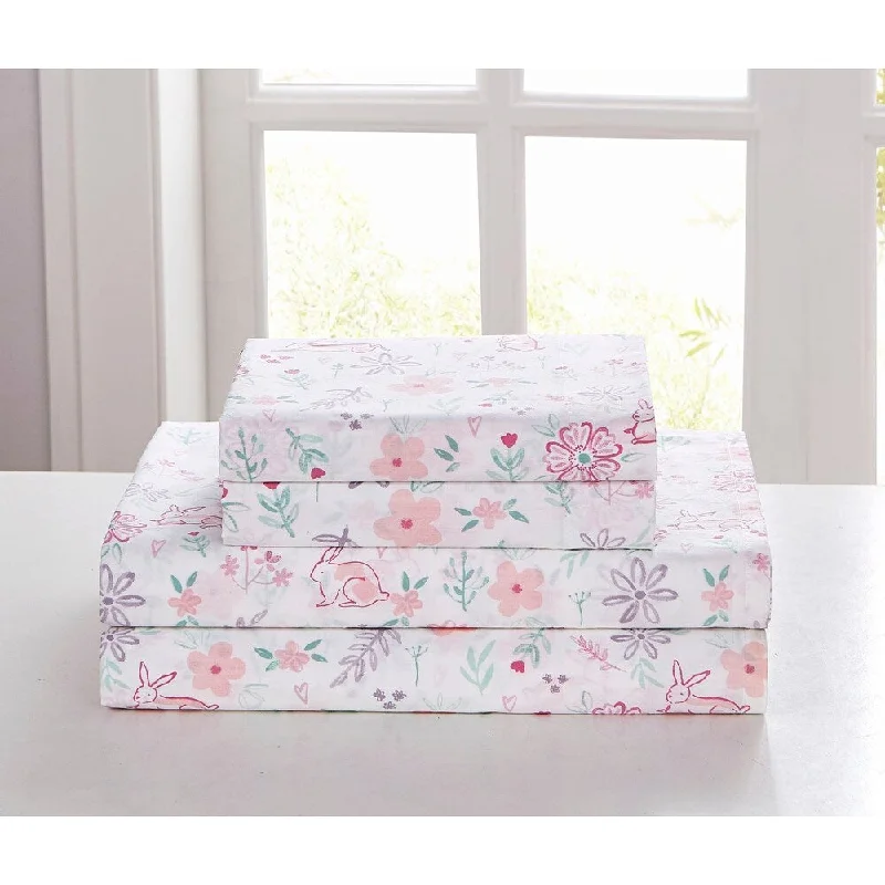 Linen - Cotton Blend Sheets for a Natural and Versatile OptionPorch & Den Whitley Bunny Sheet Set Linen - Cotton Blend Sheets for a Natural and Versatile OptionPorch & Den Whitley Bunny Sheet Set