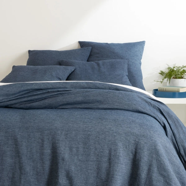 Twin - size duvet covers ideal for single beds in kids' rooms or dormitoriesPine Cone Hill Jovi Linen Ink Duvet Cover Twin - size duvet covers ideal for single beds in kids' rooms or dormitoriesPine Cone Hill Jovi Linen Ink Duvet Cover