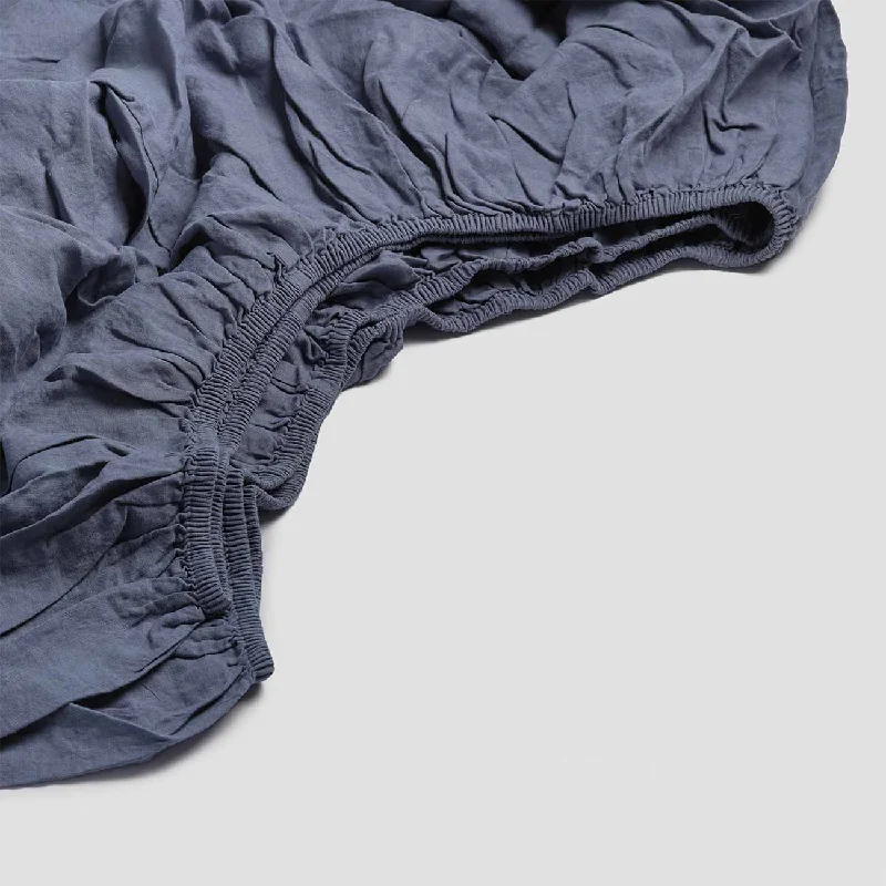 Anti - Pill Microfiber Sheets for a Smooth AppearanceBlueberry 100% Linen Fitted Sheet Anti - Pill Microfiber Sheets for a Smooth AppearanceBlueberry 100% Linen Fitted Sheet
