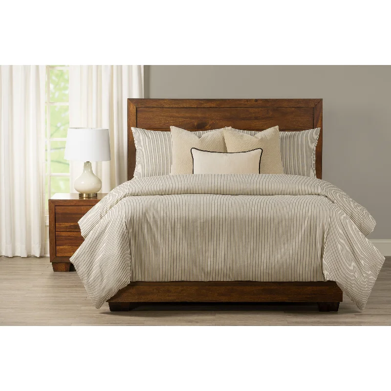 Synthetic - filled comforters like polyester for affordability and hypoallergenic propertiesTicking Stripe 7 Piece Duvet Set Synthetic - filled comforters like polyester for affordability and hypoallergenic propertiesTicking Stripe 7 Piece Duvet Set