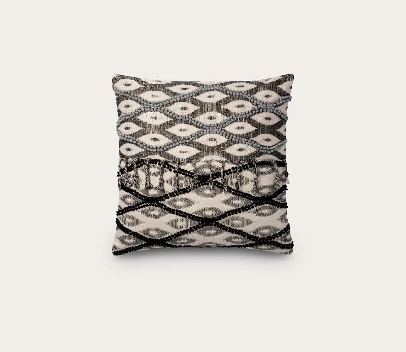 Firm Pillows for Side SleepersLoloi Embroidered Black Throw Pillow Set of 2