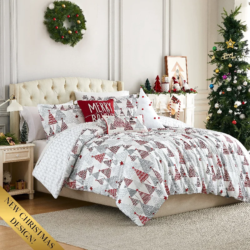 Full - size comforters suitable for full - sized beds in guest rooms or small bedroomsMerry and Bright 6-Piece Comforter Bedding Set Full - size comforters suitable for full - sized beds in guest rooms or small bedroomsMerry and Bright 6-Piece Comforter Bedding Set