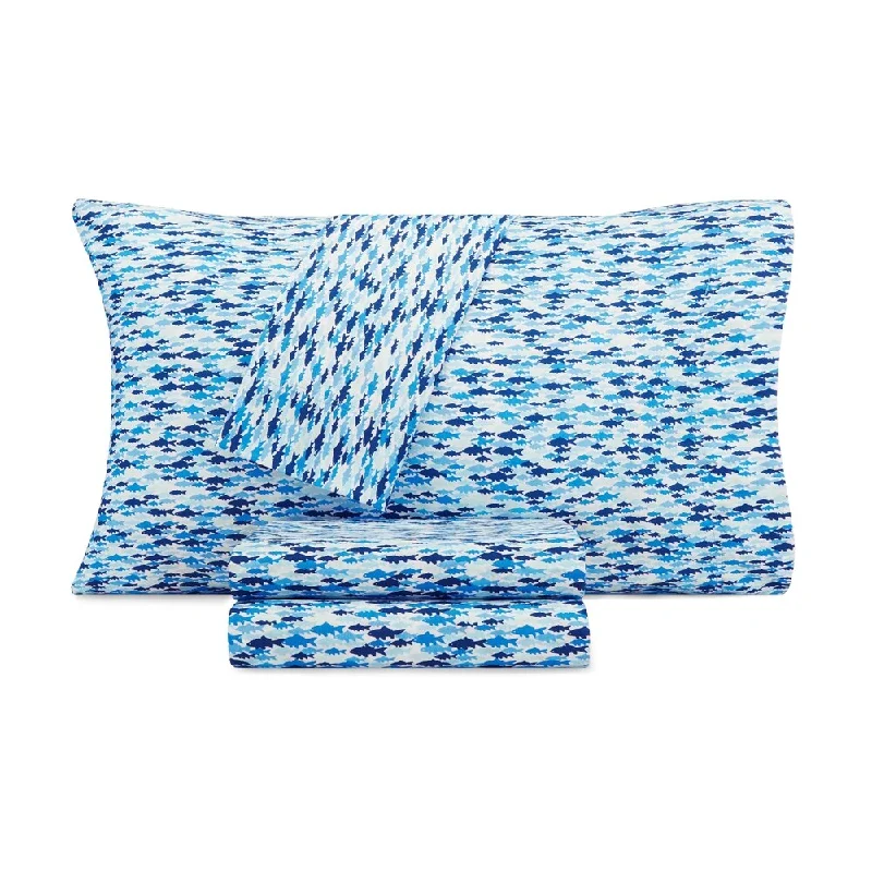 Polyester - Cotton Blend Sheets for Durability and ComfortNautica Kids School of Fish Cotton-Rich Sheet Set Polyester - Cotton Blend Sheets for Durability and ComfortNautica Kids School of Fish Cotton-Rich Sheet Set