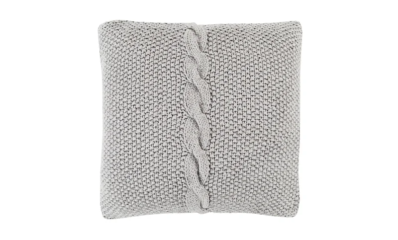 Soft and Fluffy Pillows for Bedroom ComfortGenevieve Sweater Grey Pillow