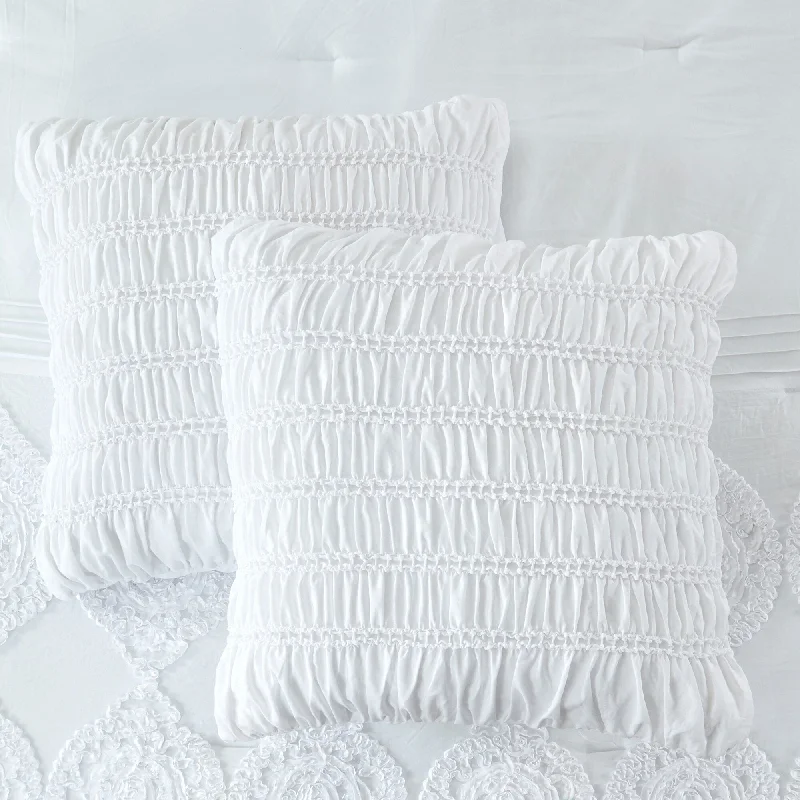 Down - filled comforters for supreme warmth and lightnessModern Threads Valeria 8-Piece Embroidered Comforter Set Down - filled comforters for supreme warmth and lightnessModern Threads Valeria 8-Piece Embroidered Comforter Set