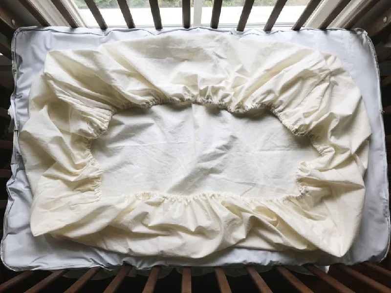 King - Size Sheet Sets with a Decorative Pillow SetIvory Mini Crib Sheet
