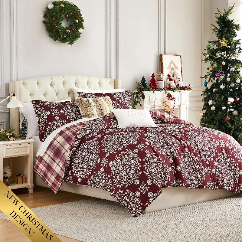 Duck down comforters with a softer feel and good warmth retentionChristmas Carol 5-Piece Comforter Bedding Set Duck down comforters with a softer feel and good warmth retentionChristmas Carol 5-Piece Comforter Bedding Set