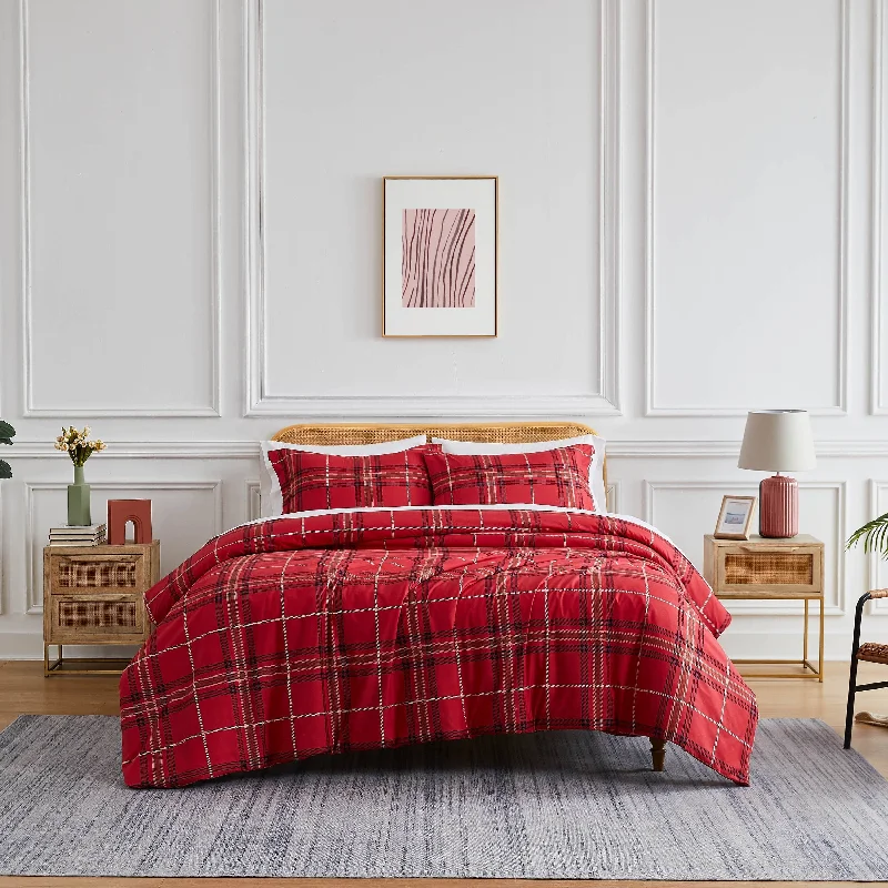 Queen - size comforters for standard queen - sized mattressesVilano Plaid Comforter Set Queen - size comforters for standard queen - sized mattressesVilano Plaid Comforter Set