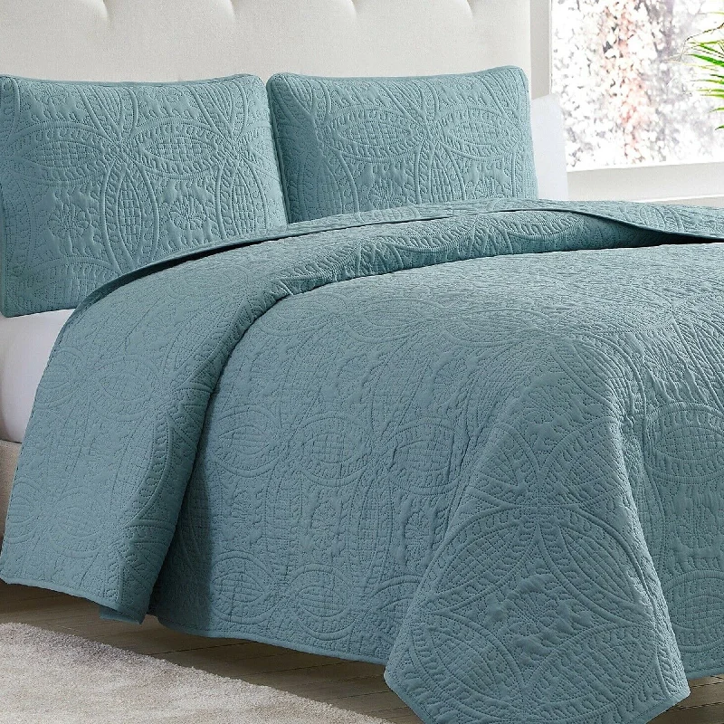 Wool blankets with natural warmth and insulationSynthetic fiber blend blankets for a budget - friendly choice3 Piece Bedset Quilt Queen Size Spa Blue Wool blankets with natural warmth and insulationSynthetic fiber blend blankets for a budget - friendly choice3 Piece Bedset Quilt Queen Size Spa Blue