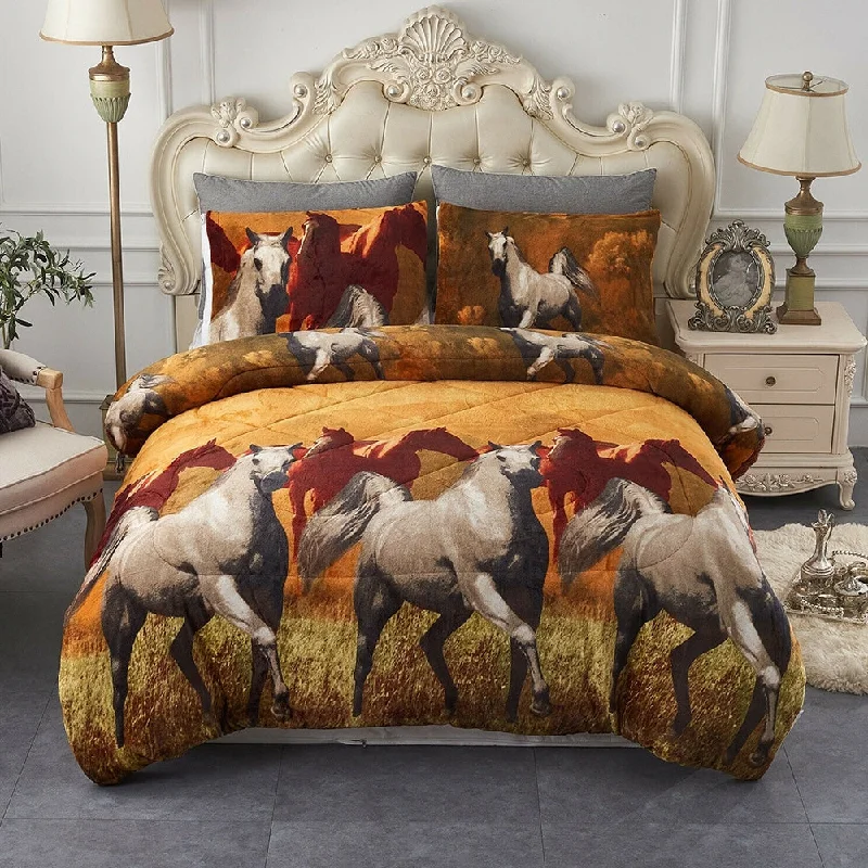 Wool blankets with natural warmth and insulationLinen blankets with a rustic and textured look3 Pieces Sherpa Super Soft Warm Reversible King Horse Wool blankets with natural warmth and insulationLinen blankets with a rustic and textured look3 Pieces Sherpa Super Soft Warm Reversible King Horse