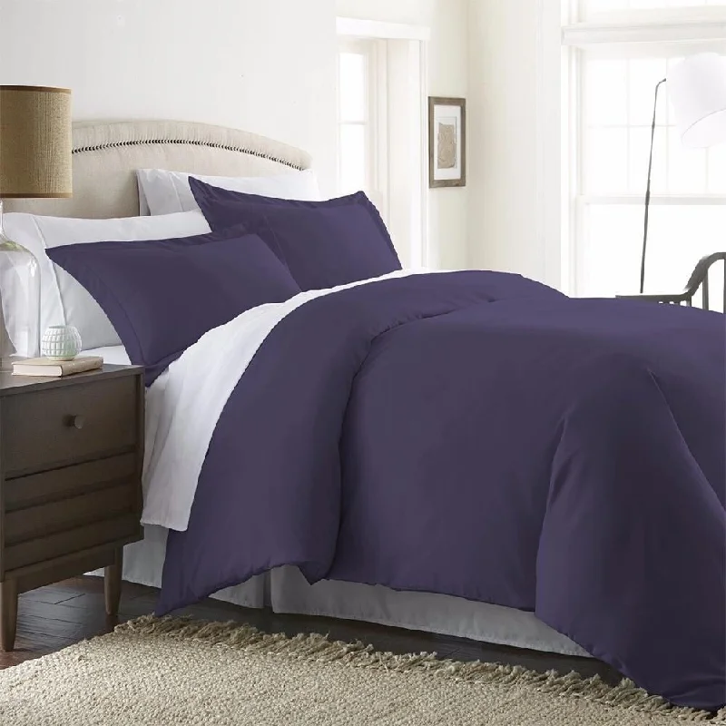 Rayon from bamboo blankets for a silky and breathable feelKing - size blankets to cover large beds comfortably3pc King/Cal King Premium Duvet Cover Set Purple Rayon from bamboo blankets for a silky and breathable feelKing - size blankets to cover large beds comfortably3pc King/Cal King Premium Duvet Cover Set Purple