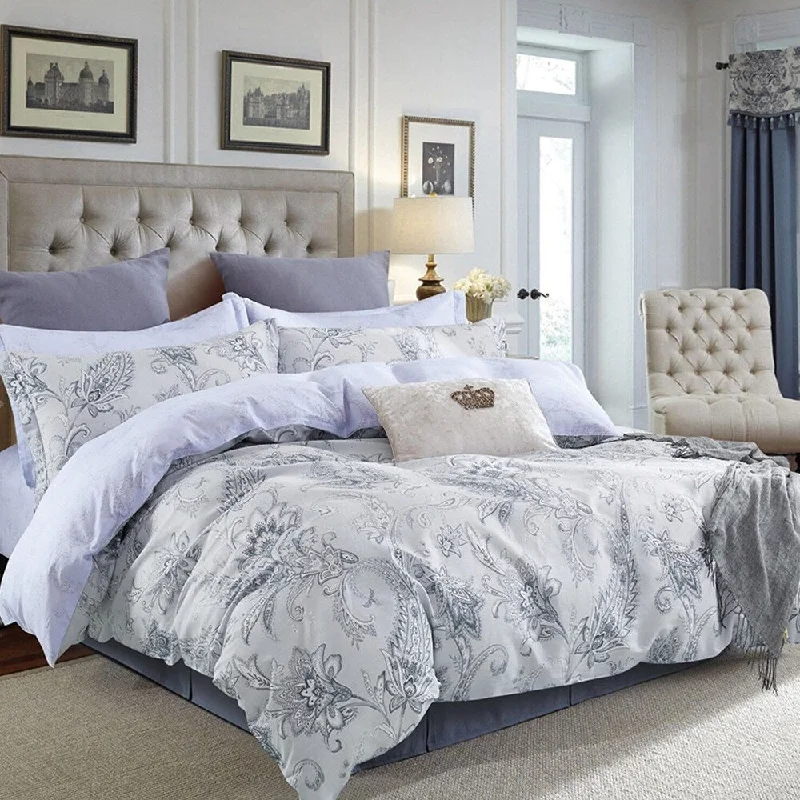 Cashmere blankets for ultimate softness and luxuryChenille blankets with a thick and fuzzy texture5pc California King Size 100% Cotton Bedding Set: Paisley Print Grey Cashmere blankets for ultimate softness and luxuryChenille blankets with a thick and fuzzy texture5pc California King Size 100% Cotton Bedding Set: Paisley Print Grey