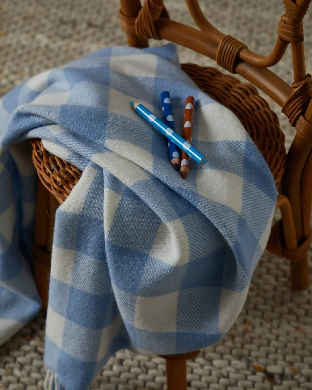 Acrylic blankets for a soft and affordable alternativeRecycled polyester blankets for an eco - conscious optionFoxford Blue Check Lambswool Baby Blanket Acrylic blankets for a soft and affordable alternativeRecycled polyester blankets for an eco - conscious optionFoxford Blue Check Lambswool Baby Blanket