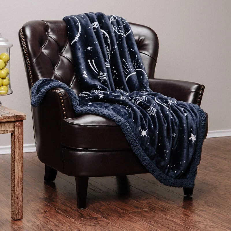 Queen - size blankets for standard - sized bedsMicrofiber blankets that are durable and easy to care forChanasya Faux Fur Solar Galaxy Space Print Throw Blanket With Reversible Sherpa Queen - size blankets for standard - sized bedsMicrofiber blankets that are durable and easy to care forChanasya Faux Fur Solar Galaxy Space Print Throw Blanket With Reversible Sherpa