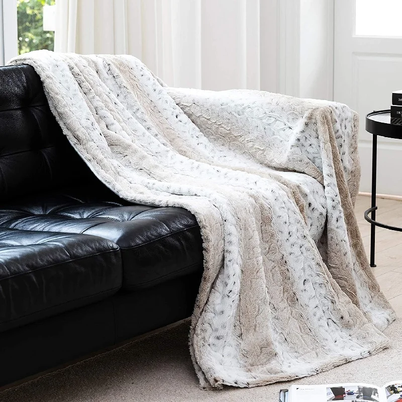 Rayon from bamboo blankets for a silky and breathable feelCotton blankets for breathability and a lightweight feelCheer Collection Embossed Faux Fur Snow Leopard Throw Blanket Rayon from bamboo blankets for a silky and breathable feelCotton blankets for breathability and a lightweight feelCheer Collection Embossed Faux Fur Snow Leopard Throw Blanket
