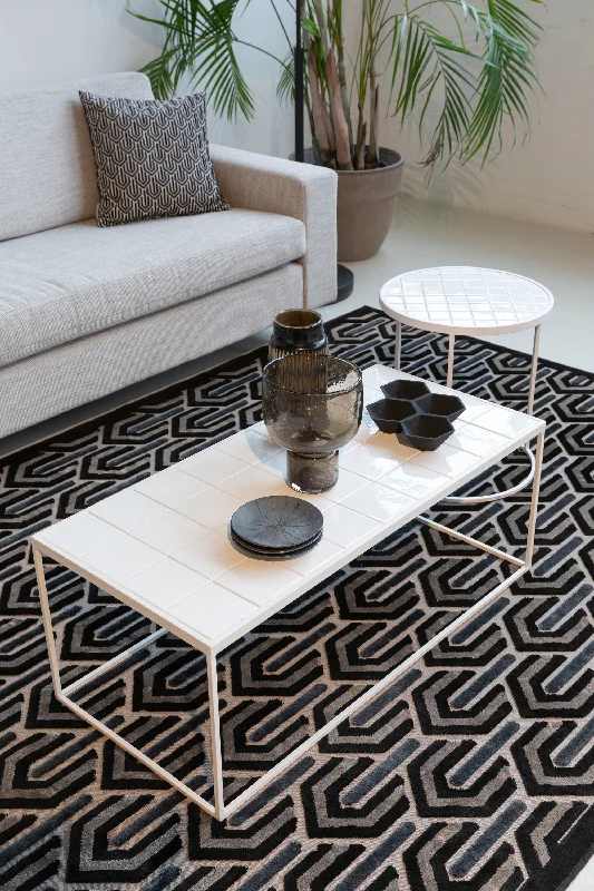 Queen - size blankets for standard - sized bedsRecycled polyester blankets for an eco - conscious optionGlazed White Coffee Table Queen - size blankets for standard - sized bedsRecycled polyester blankets for an eco - conscious optionGlazed White Coffee Table