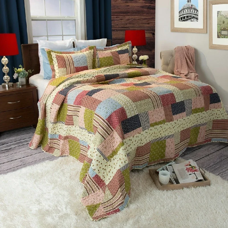 Linen blankets with a rustic and textured lookKing - size blankets to cover large beds comfortablyColorful Patchwork Quilted Blanket Sham Farmhouse Country King Linen blankets with a rustic and textured lookKing - size blankets to cover large beds comfortablyColorful Patchwork Quilted Blanket Sham Farmhouse Country King