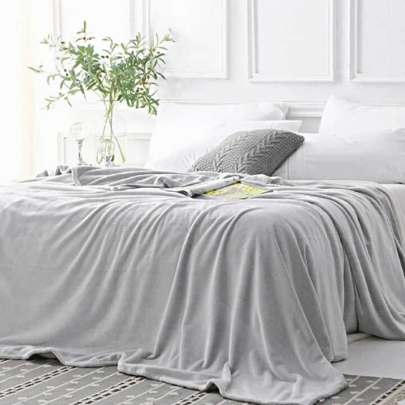 Recycled polyester blankets for an eco - conscious optionSynthetic fiber blend blankets for a budget - friendly choiceComa Inducer® Frosted Blanket - Granite Gray Recycled polyester blankets for an eco - conscious optionSynthetic fiber blend blankets for a budget - friendly choiceComa Inducer® Frosted Blanket - Granite Gray