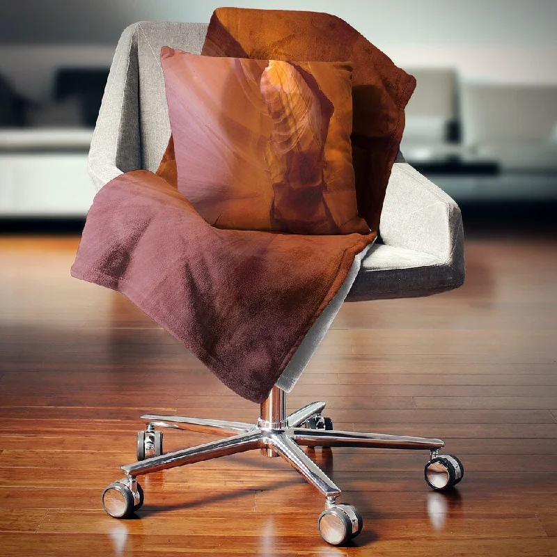 Rayon from bamboo blankets for a silky and breathable feelLinen blankets with a rustic and textured lookDesignart 'Antelope Canyon Crack' Landscape Photography Throw Blanket Rayon from bamboo blankets for a silky and breathable feelLinen blankets with a rustic and textured lookDesignart 'Antelope Canyon Crack' Landscape Photography Throw Blanket