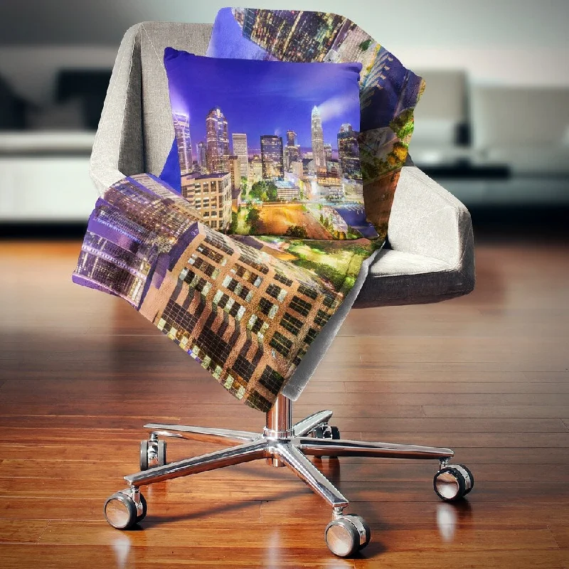 Linen blankets with a rustic and textured lookCotton blankets for breathability and a lightweight feelDesignart 'Charlotte North Carolina Cityscape' Cityscape Throw Blanket Linen blankets with a rustic and textured lookCotton blankets for breathability and a lightweight feelDesignart 'Charlotte North Carolina Cityscape' Cityscape Throw Blanket