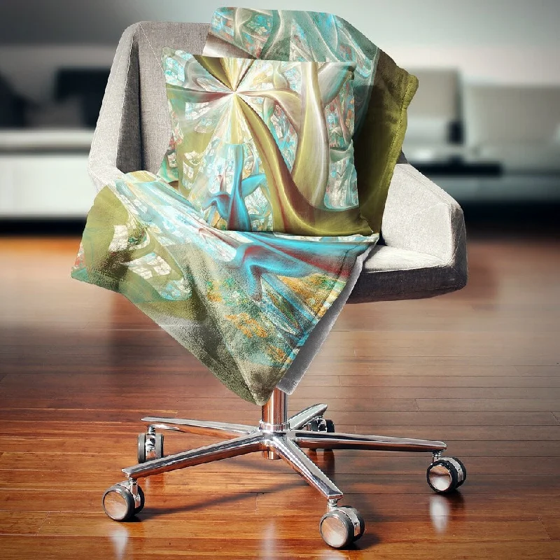 Recycled polyester blankets for an eco - conscious optionWool blankets with natural warmth and insulationDesignart 'Golden Fractal Exotic Plant Stems' Abstract Throw Blanket Recycled polyester blankets for an eco - conscious optionWool blankets with natural warmth and insulationDesignart 'Golden Fractal Exotic Plant Stems' Abstract Throw Blanket