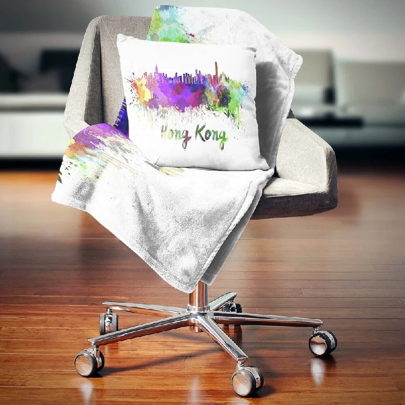 Cotton blankets for breathability and a lightweight feelWool blankets with natural warmth and insulationDesignart 'Hong Kong Skyline' Cityscape Throw Blanket Cotton blankets for breathability and a lightweight feelWool blankets with natural warmth and insulationDesignart 'Hong Kong Skyline' Cityscape Throw Blanket
