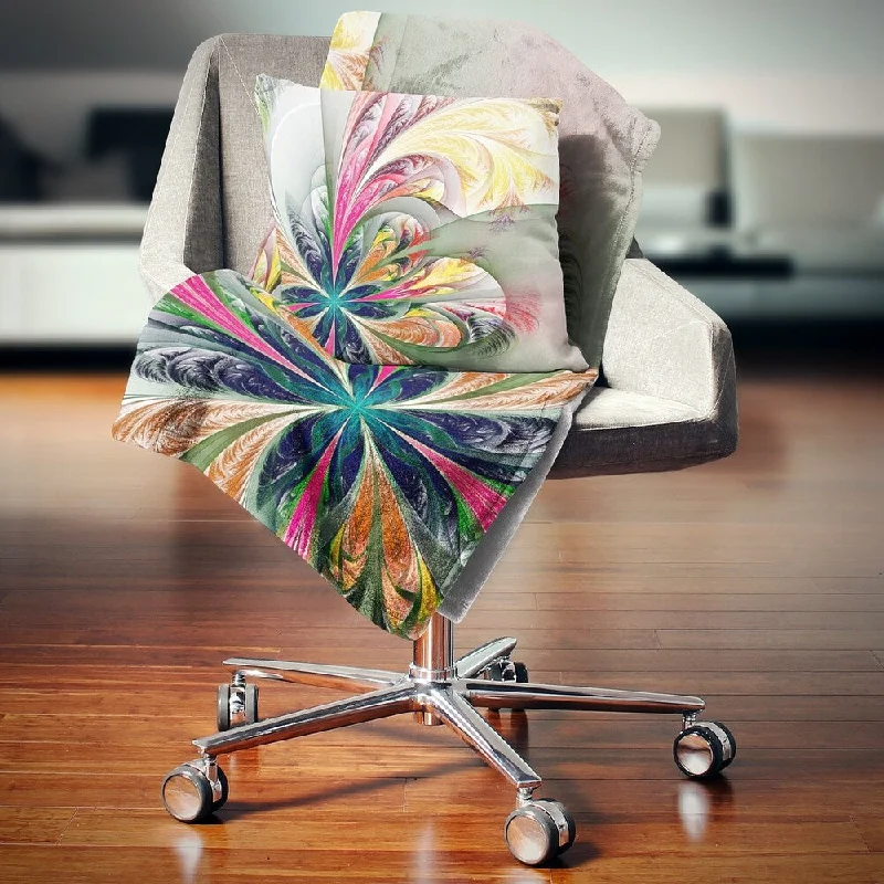 Fleece blankets for a cozy and plush textureCashmere blankets for ultimate softness and luxuryDesignart 'Multicolor Fractal Tracery' Floral Throw Blanket Fleece blankets for a cozy and plush textureCashmere blankets for ultimate softness and luxuryDesignart 'Multicolor Fractal Tracery' Floral Throw Blanket