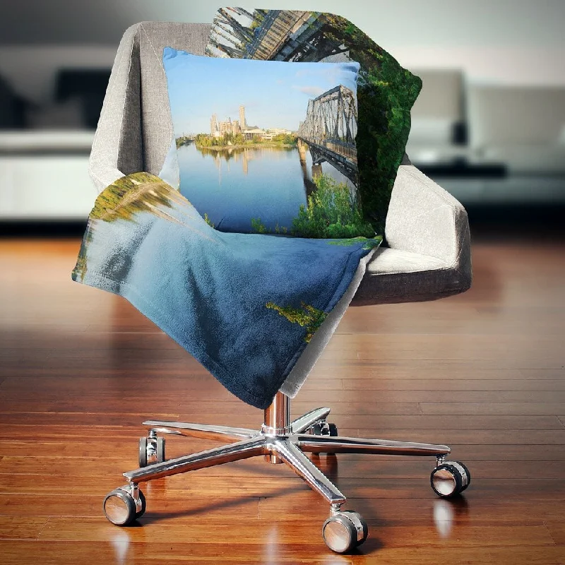Cotton blankets for breathability and a lightweight feelMicrofiber blankets that are durable and easy to care forDesignart 'Ottawa Morning Panorama' Cityscape Photo Throw Blanket Cotton blankets for breathability and a lightweight feelMicrofiber blankets that are durable and easy to care forDesignart 'Ottawa Morning Panorama' Cityscape Photo Throw Blanket