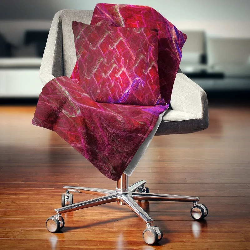 Fleece blankets for a cozy and plush textureRayon from bamboo blankets for a silky and breathable feelDesignart 'Red Fractal Electric Lightning' Abstract Throw Blanket Fleece blankets for a cozy and plush textureRayon from bamboo blankets for a silky and breathable feelDesignart 'Red Fractal Electric Lightning' Abstract Throw Blanket