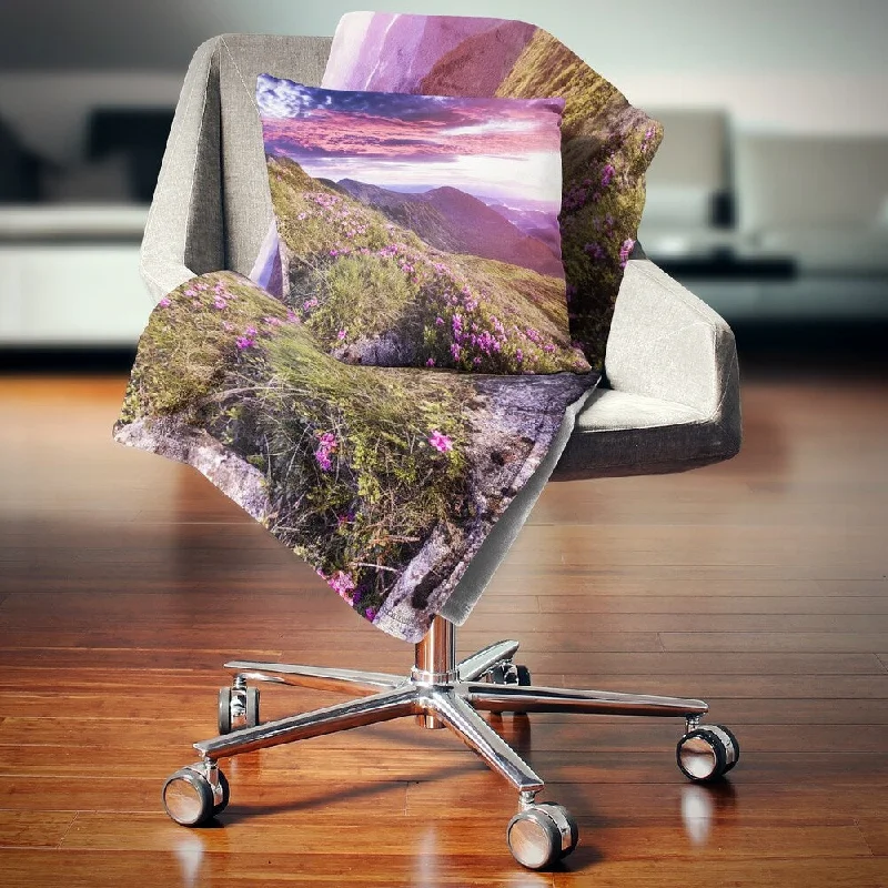Synthetic fiber blend blankets for a budget - friendly choiceRayon from bamboo blankets for a silky and breathable feelDesignart 'Rhododendron Flowers in Hills' Landscape Photo Throw Blanket Synthetic fiber blend blankets for a budget - friendly choiceRayon from bamboo blankets for a silky and breathable feelDesignart 'Rhododendron Flowers in Hills' Landscape Photo Throw Blanket