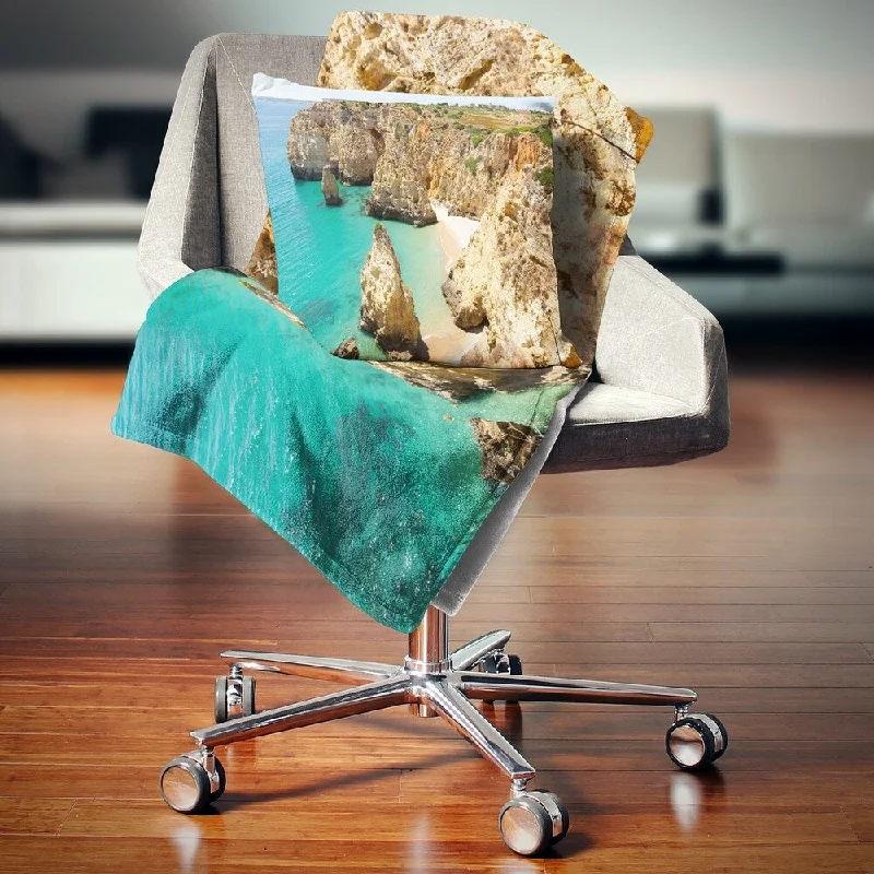 Microfiber blankets that are durable and easy to care forSynthetic fiber blend blankets for a budget - friendly choiceDesignart 'Rocky and Rough Portugal Bay' Seashore Throw Blanket Microfiber blankets that are durable and easy to care forSynthetic fiber blend blankets for a budget - friendly choiceDesignart 'Rocky and Rough Portugal Bay' Seashore Throw Blanket
