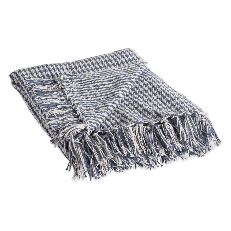 Houndstooth French Blue