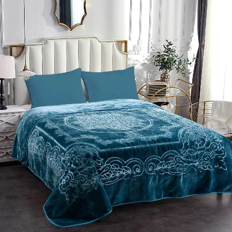 Silk blankets with a smooth and elegant touchSilk blankets with a smooth and elegant touchEmbossed Floral Bed Blanket 85"x95" - 9lbs Silk blankets with a smooth and elegant touchSilk blankets with a smooth and elegant touchEmbossed Floral Bed Blanket 85"x95" - 9lbs