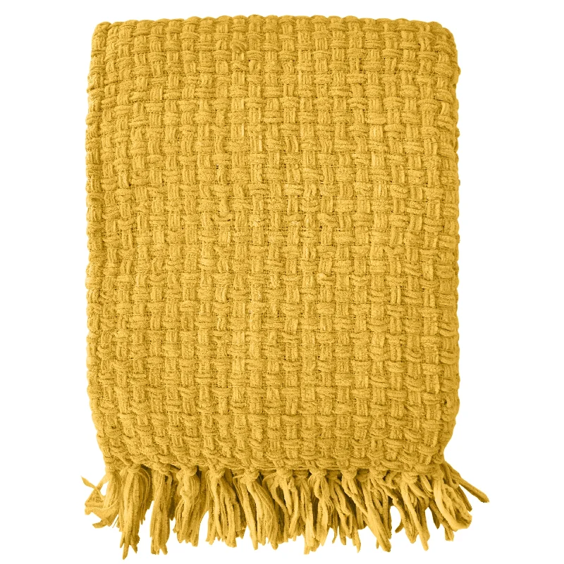 King - size blankets to cover large beds comfortablyQueen - size blankets for standard - sized bedsFabstyles Chenille Basket Weave Polyester Throw Blanket King - size blankets to cover large beds comfortablyQueen - size blankets for standard - sized bedsFabstyles Chenille Basket Weave Polyester Throw Blanket