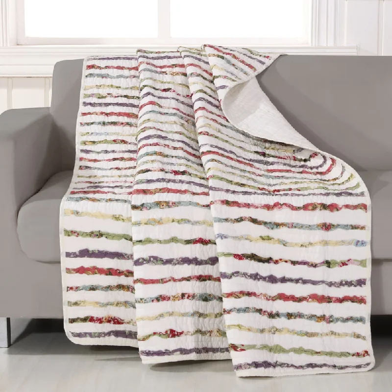 Chenille blankets with a thick and fuzzy textureMohair blankets with a unique sheen and softnessGreenland Home Fashions Bella Ruffle 100% Cotton Throw Quilt Chenille blankets with a thick and fuzzy textureMohair blankets with a unique sheen and softnessGreenland Home Fashions Bella Ruffle 100% Cotton Throw Quilt